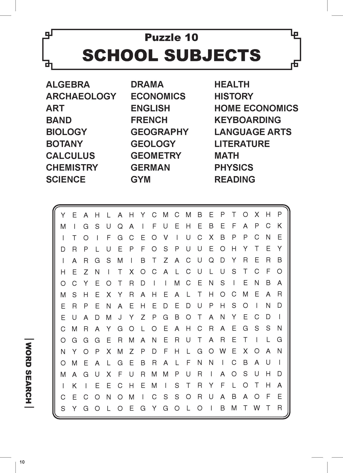 Test Your IQ Captivating Word Search