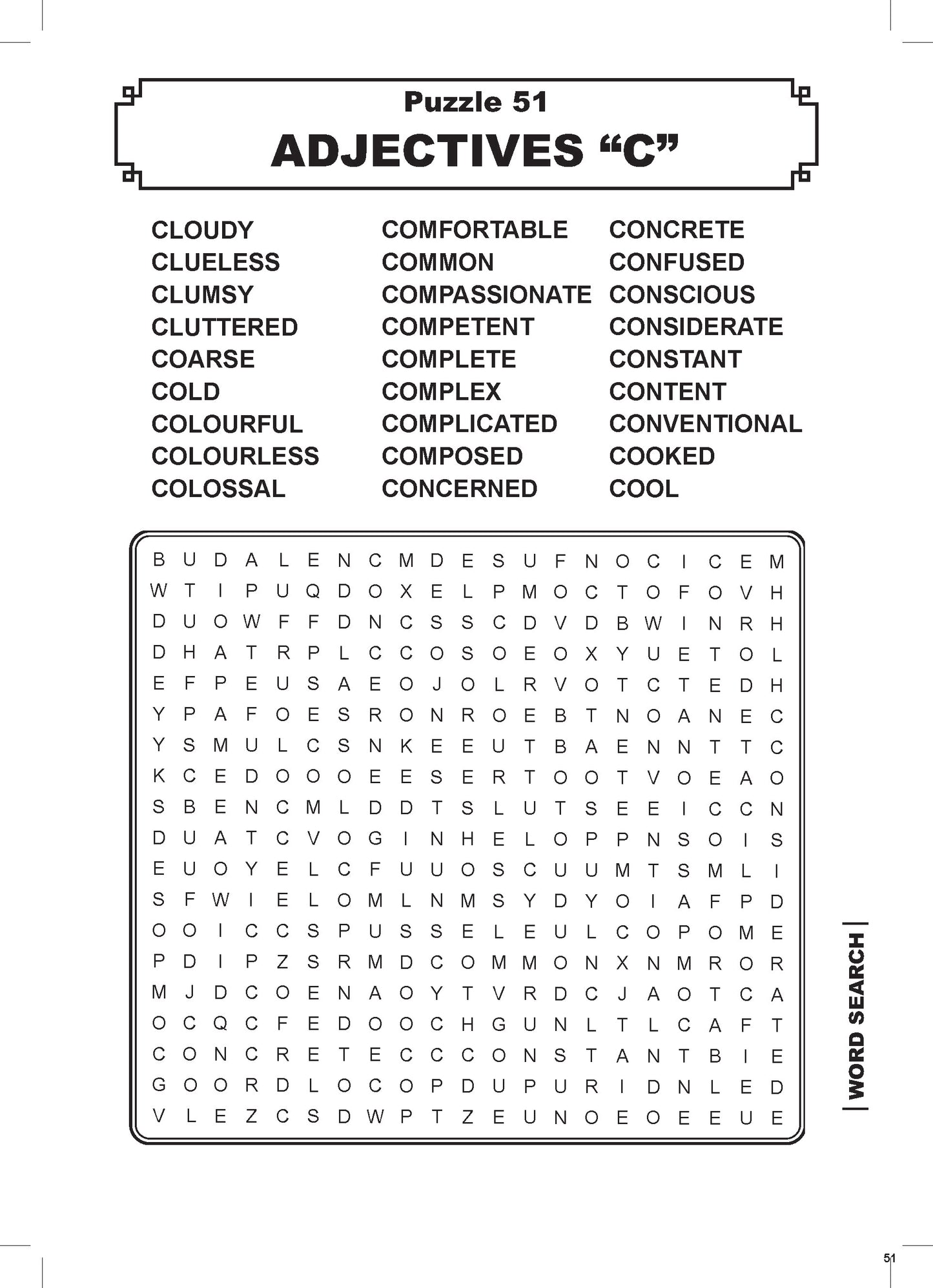 Test Your IQ Awesome Word Search