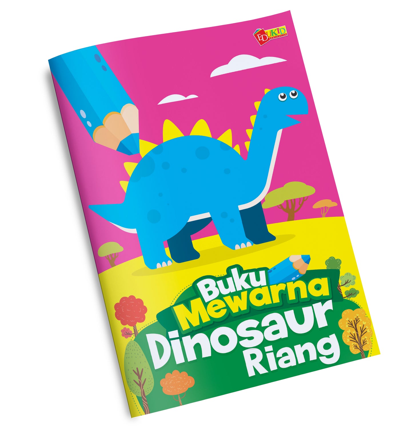 Buku Mewarna Dinosaur Riang