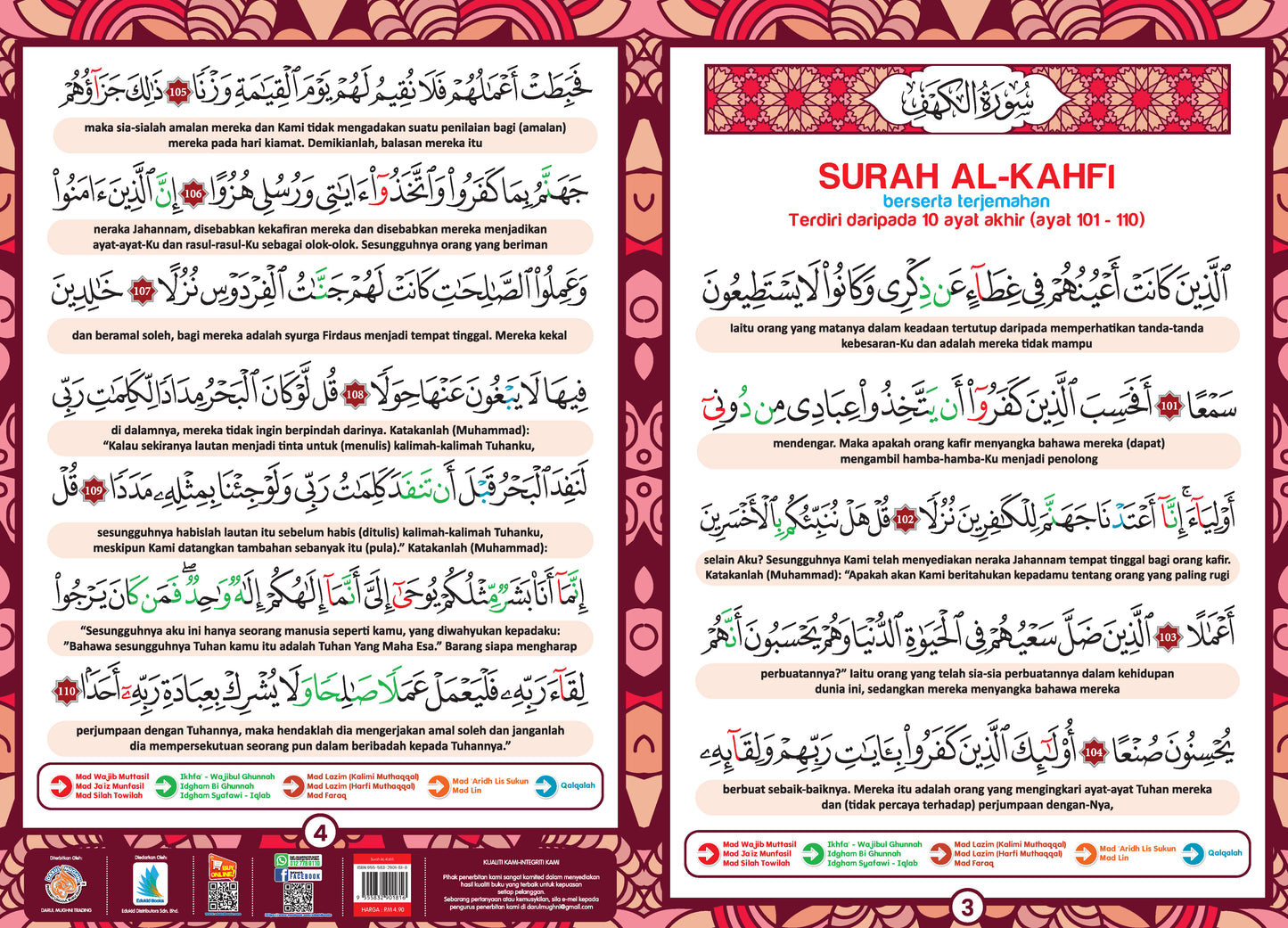 Set Kad Surah Poster 4 SURAH