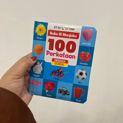 Buku Si Manjaku . 100 Perkataan . Dwibahasa