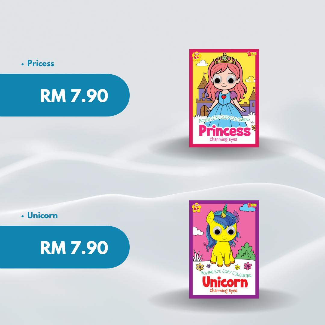 Salin & Warna Mata Bergerak