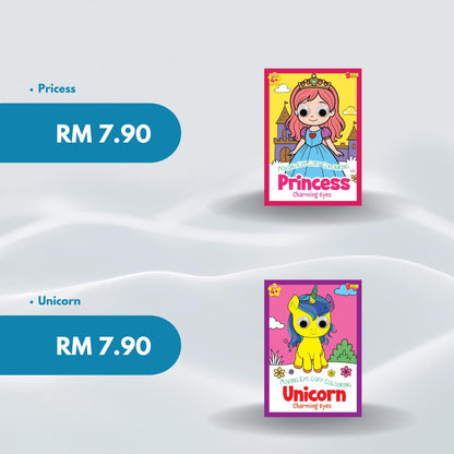 Salin & Warna Mata Bergerak