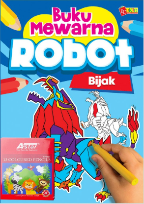 Buku Mewarna Robot Bijak
