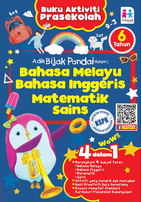 Adik Bijak Pandai dalam BM, BI,Matematik, Sains untuk 6 Tahun