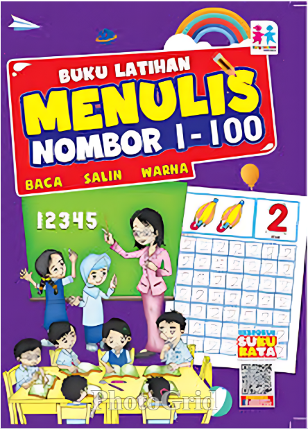Buku Latihan Menulis - Nombor 1-100