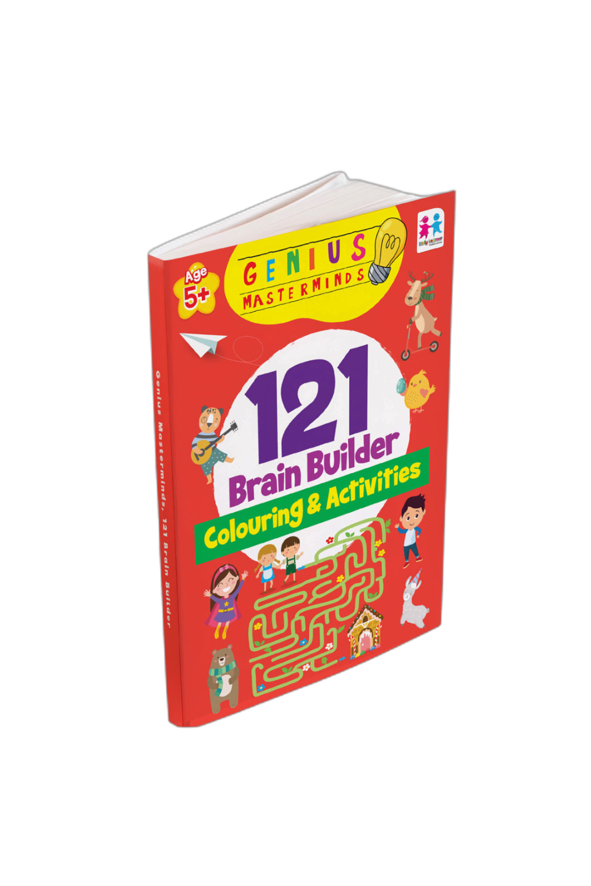Early Learner - Genius Masterminds 121 Brain Builder Coloring & Activities