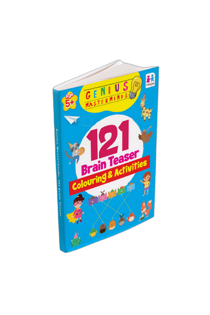 Early Learner - Genius Masterminds 121 Brain Teaser Colouring & Activities