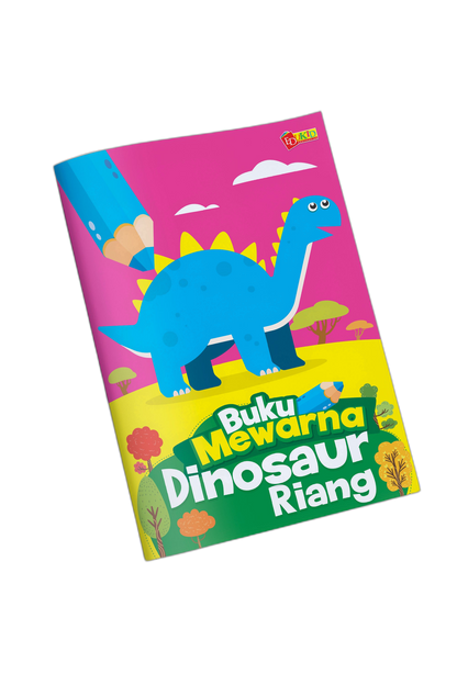Buku Mewarna Dinosaur Riang