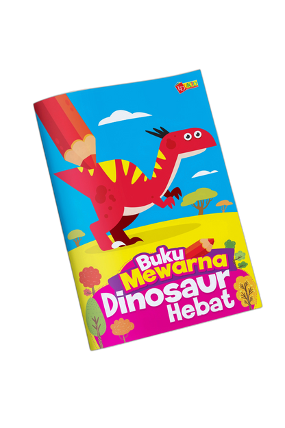 Buku Mewarna Dinosaur Hebat