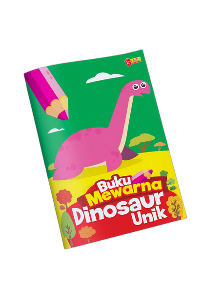 Buku Mewarna Dinosaur Unik