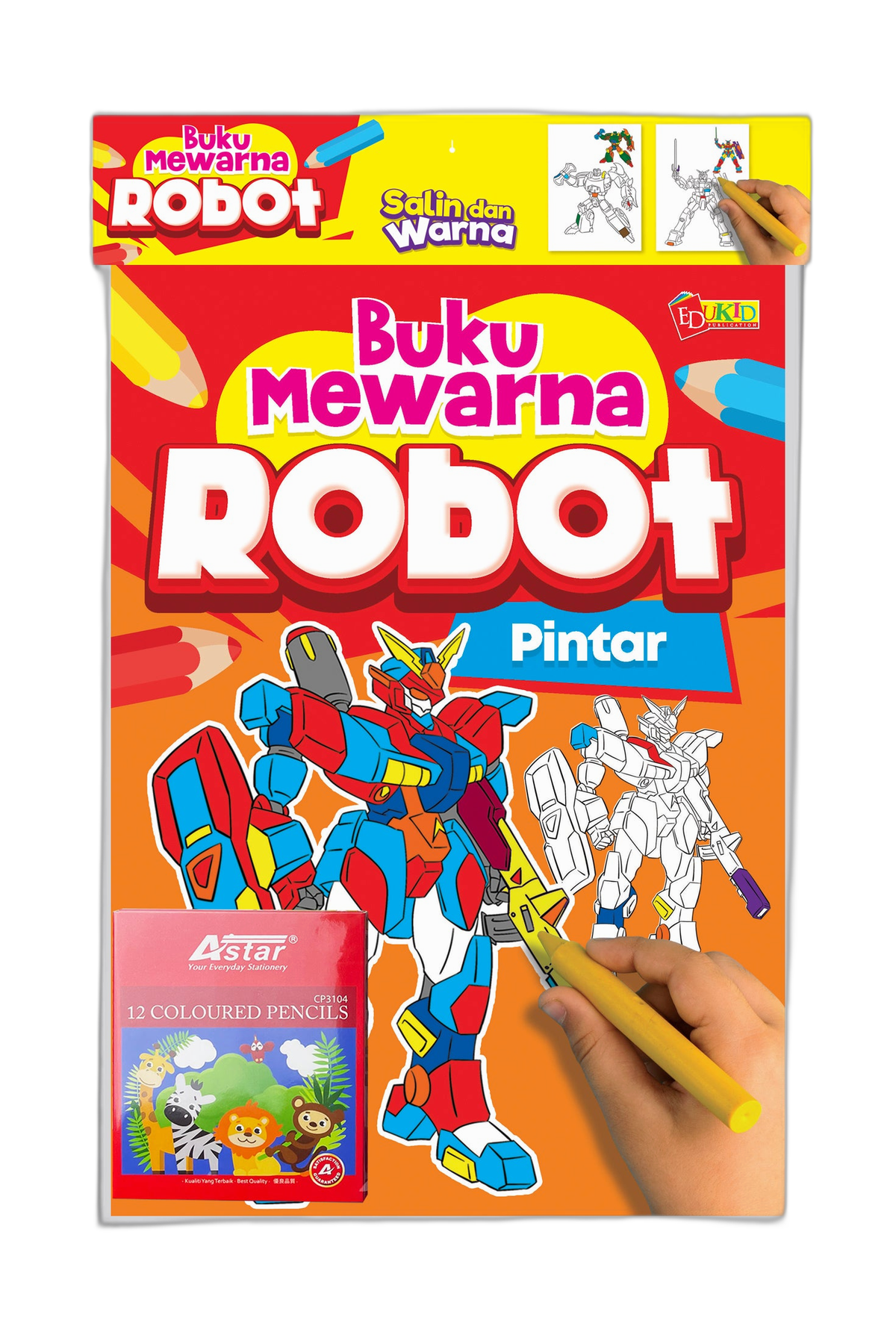 SET Buku Mewarna Robot - Pintar