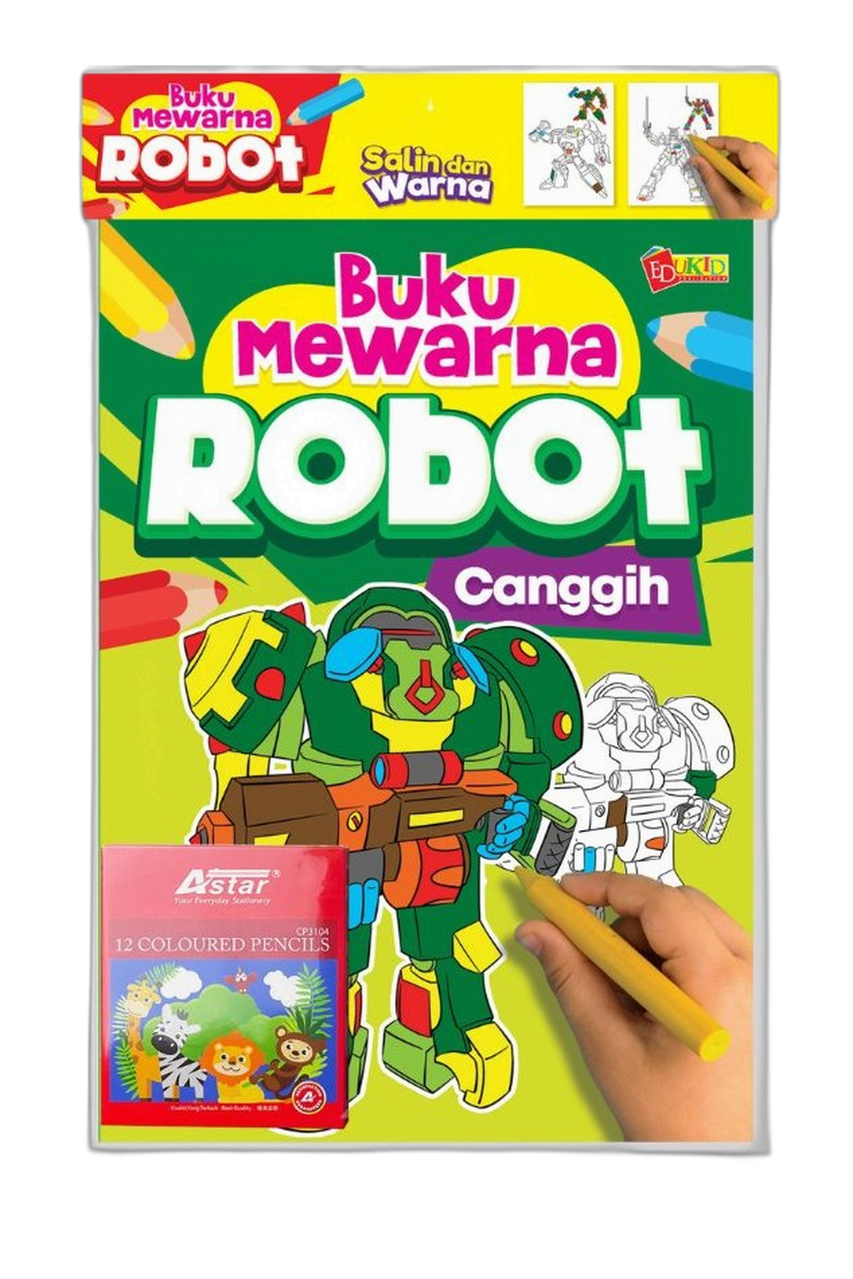 SET Buku Mewarna Robot -Canggih