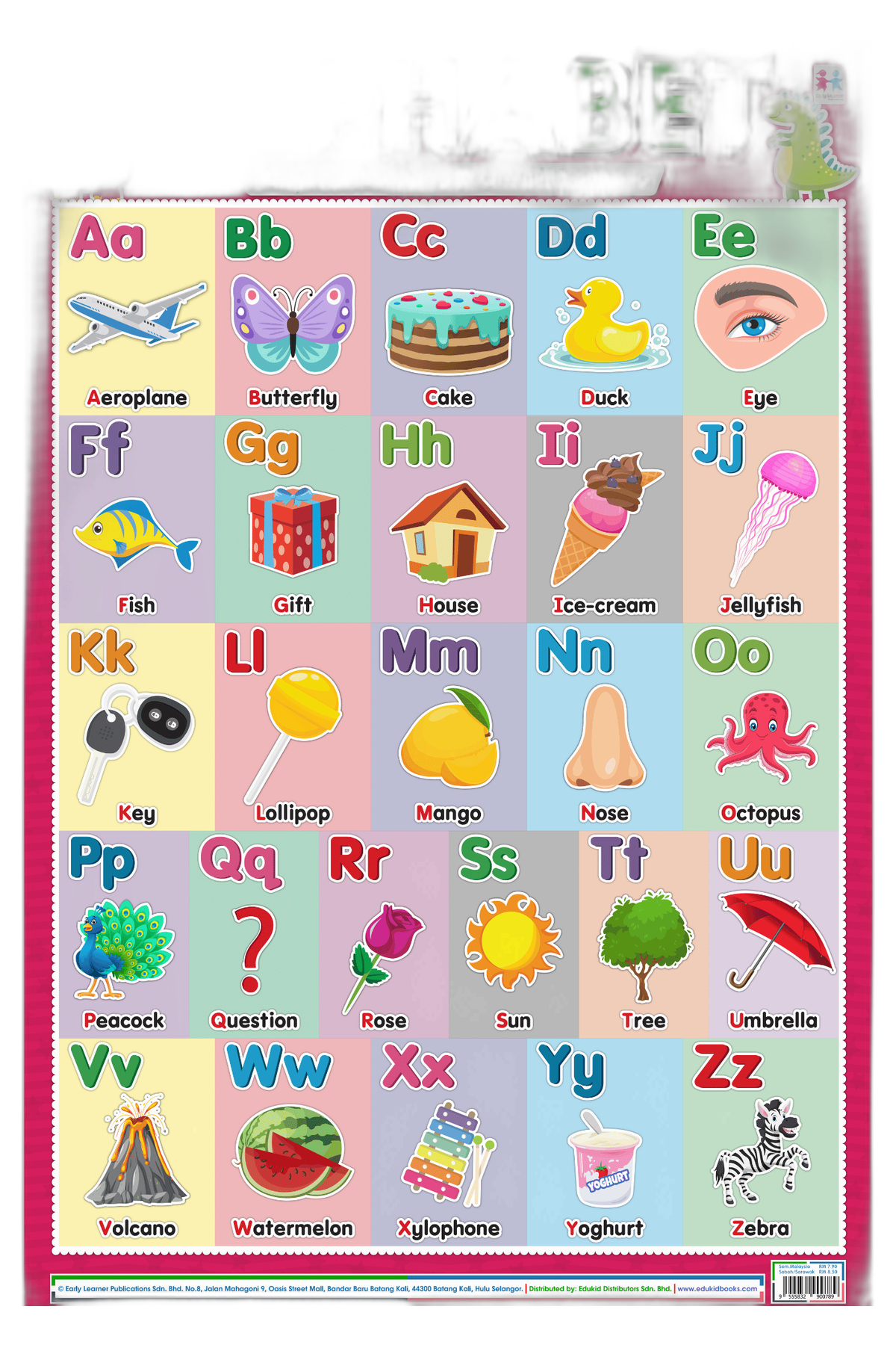POSTER ALPHABET CAPITAL LETTERS & SMALL LETTERS