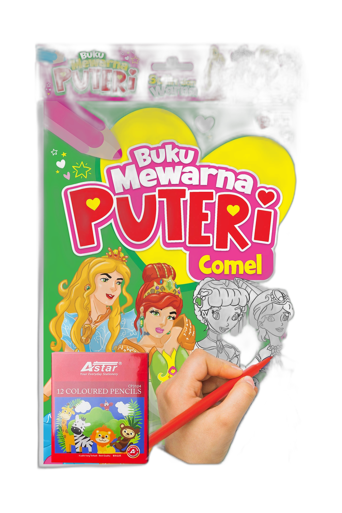 SET Buku Mewarna Puteri Comel