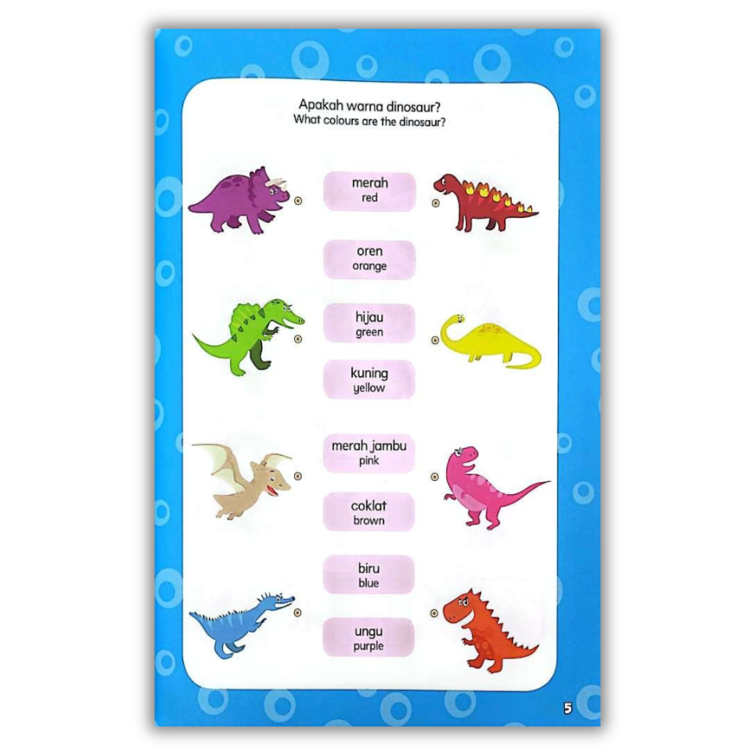 Buku Aktiviti dengan Sticker, Minda Kreatif- Dinosaur