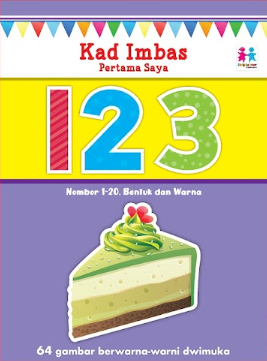 Kad Imbas Pertama Saya - 123 (Nombor 1-20, Bentuk dan Warna)