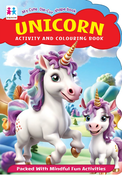 My Cute Die-Cut Shape Book Unicorn Activity And Colouring Book