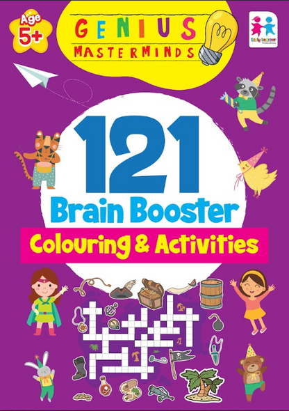 Early Learner - Genius Masterminds 121 Brain Booster Colouring & Activities