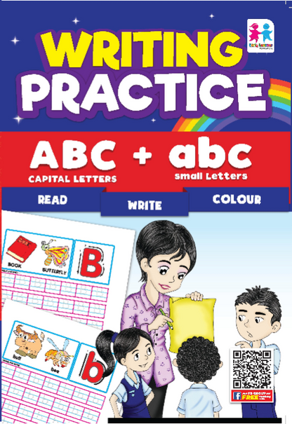 Writing Practice ABC Capital Letters + abc Small Letters