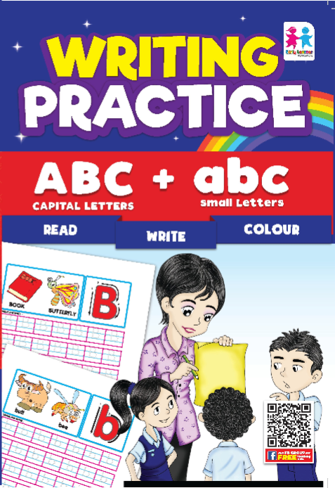 Writing Practice ABC Capital Letters + abc Small Letters