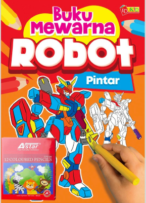 Buku Mewarna Robot Pintar