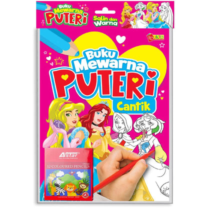 Buku Mewarna Puteri Cantik