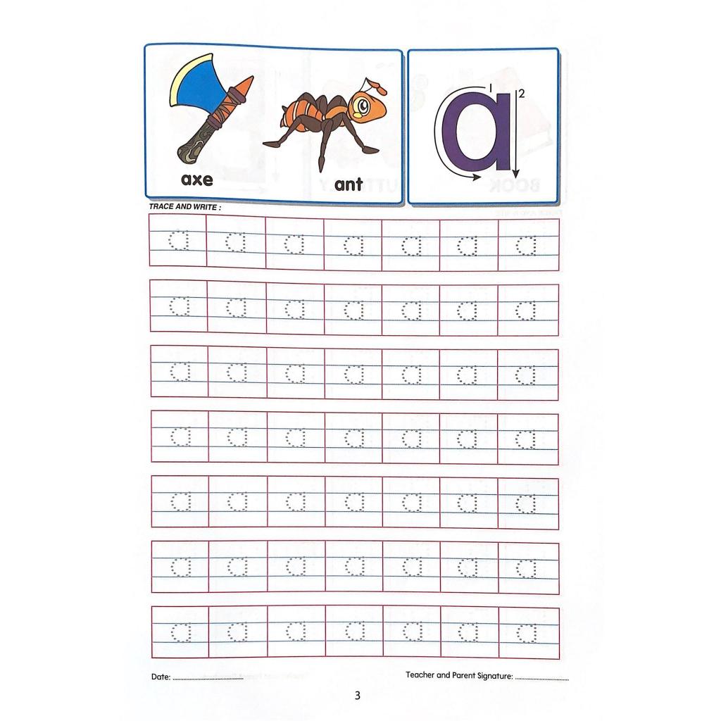 Writing Practice ABC Capital Letters + abc Small Letters