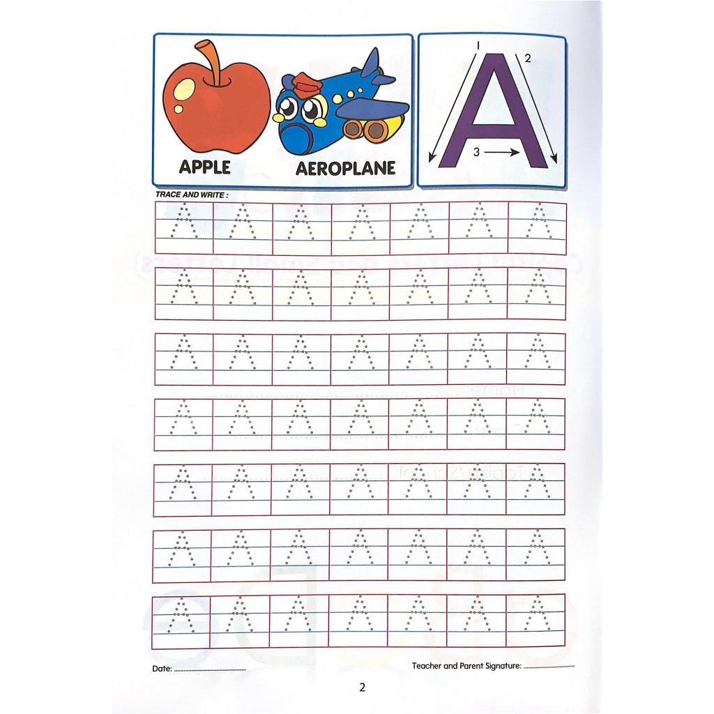 Writing Practice ABC Capital Letters + abc Small Letters