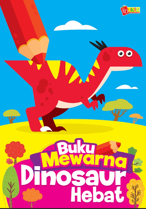 Buku Mewarna Dinosaur Hebat