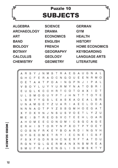 Test Your IQ Marvellous Word Search