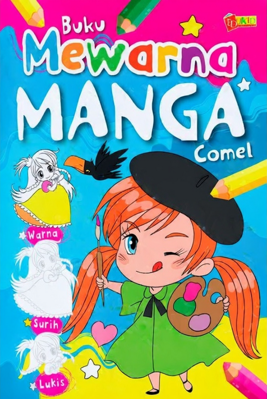 Buku Mewarna Manga Comel