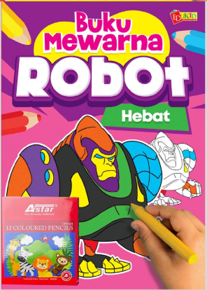 Buku Mewarna Robot Hebat