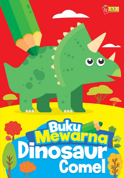 Buku Mewarna Dinosaur Comel