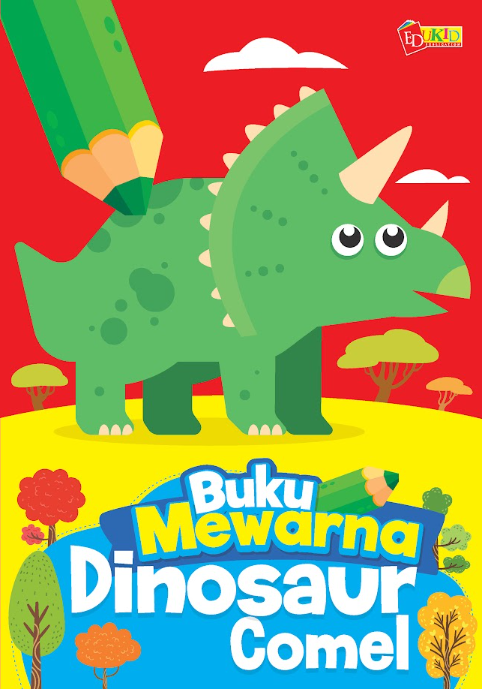 Buku Mewarna Dinosaur Comel