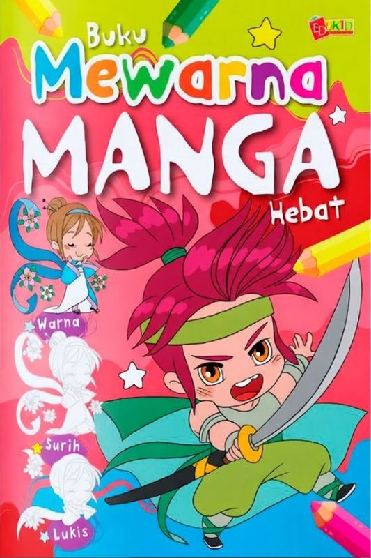 Buku Mewarna Manga Hebat