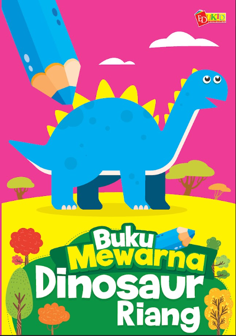 Buku Mewarna Dinosaur Riang