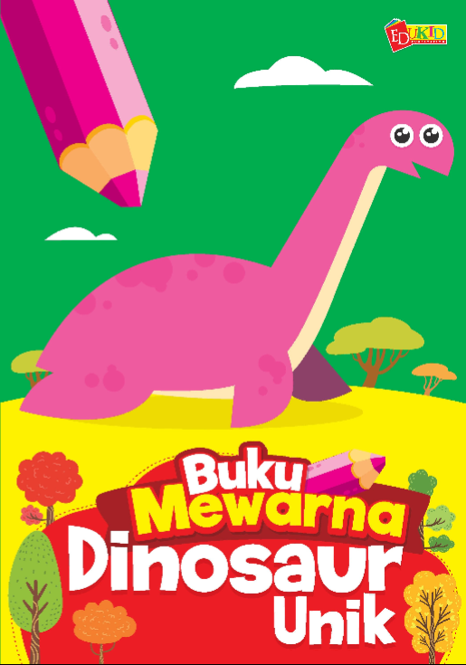 Buku Mewarna Dinosaur Unik