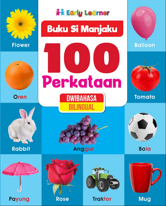 Buku Si Manjaku . 100 Perkataan . Dwibahasa